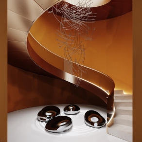 现代楼梯间3D模型下载